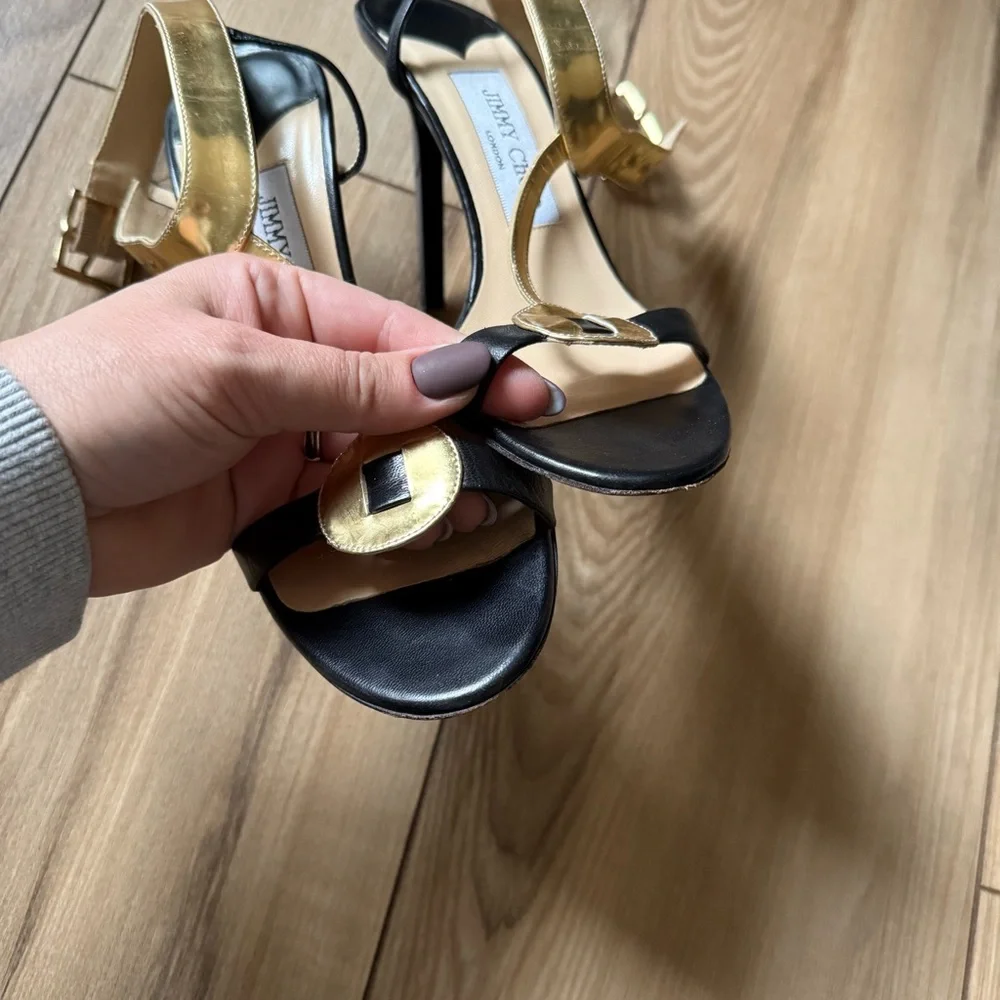 Jimmy Choo T-Strap Sandals - Picture 5 of 12